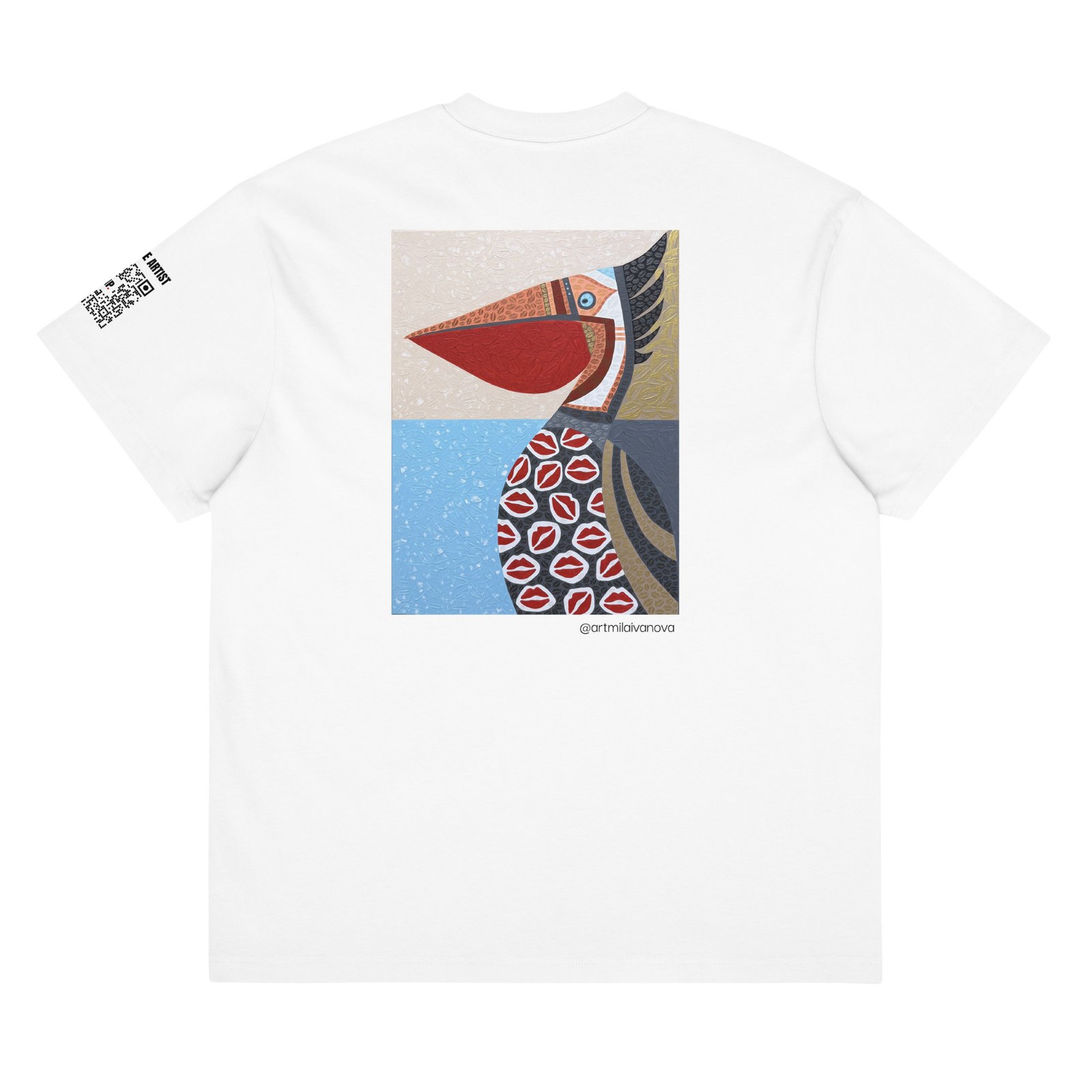 Corazón entre las alas.<br>Mila Ivanova.<br>Plot 00_Boxy-T-Shirt - Imagen 5