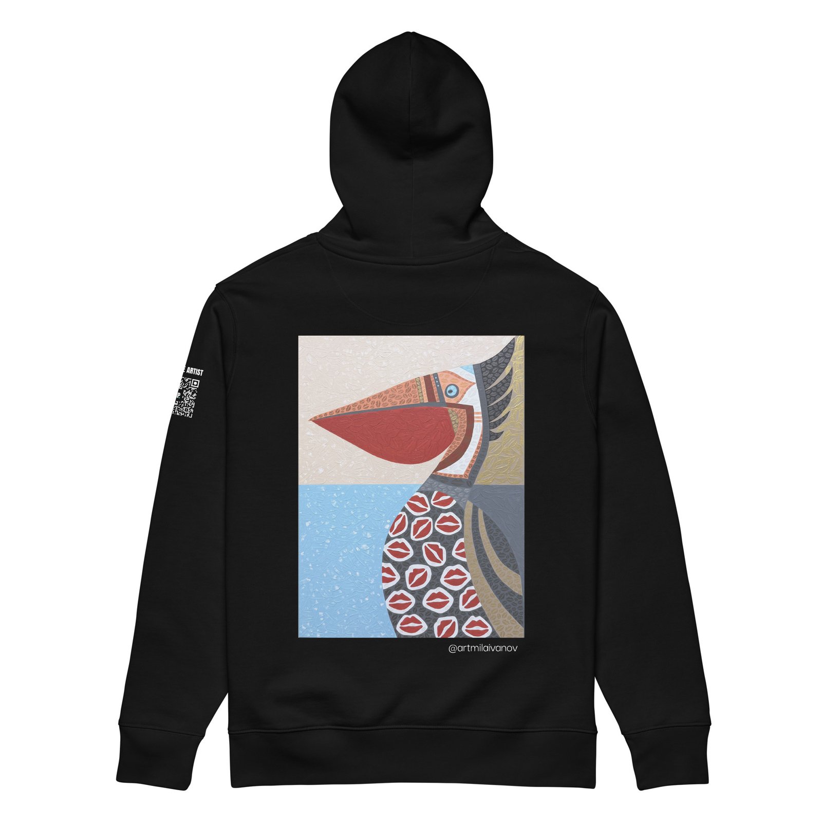 Corazón entre las alas.<br>Mila Ivanova.<br>Plot00_Hoodie_<br>Unisex - Imagen 7
