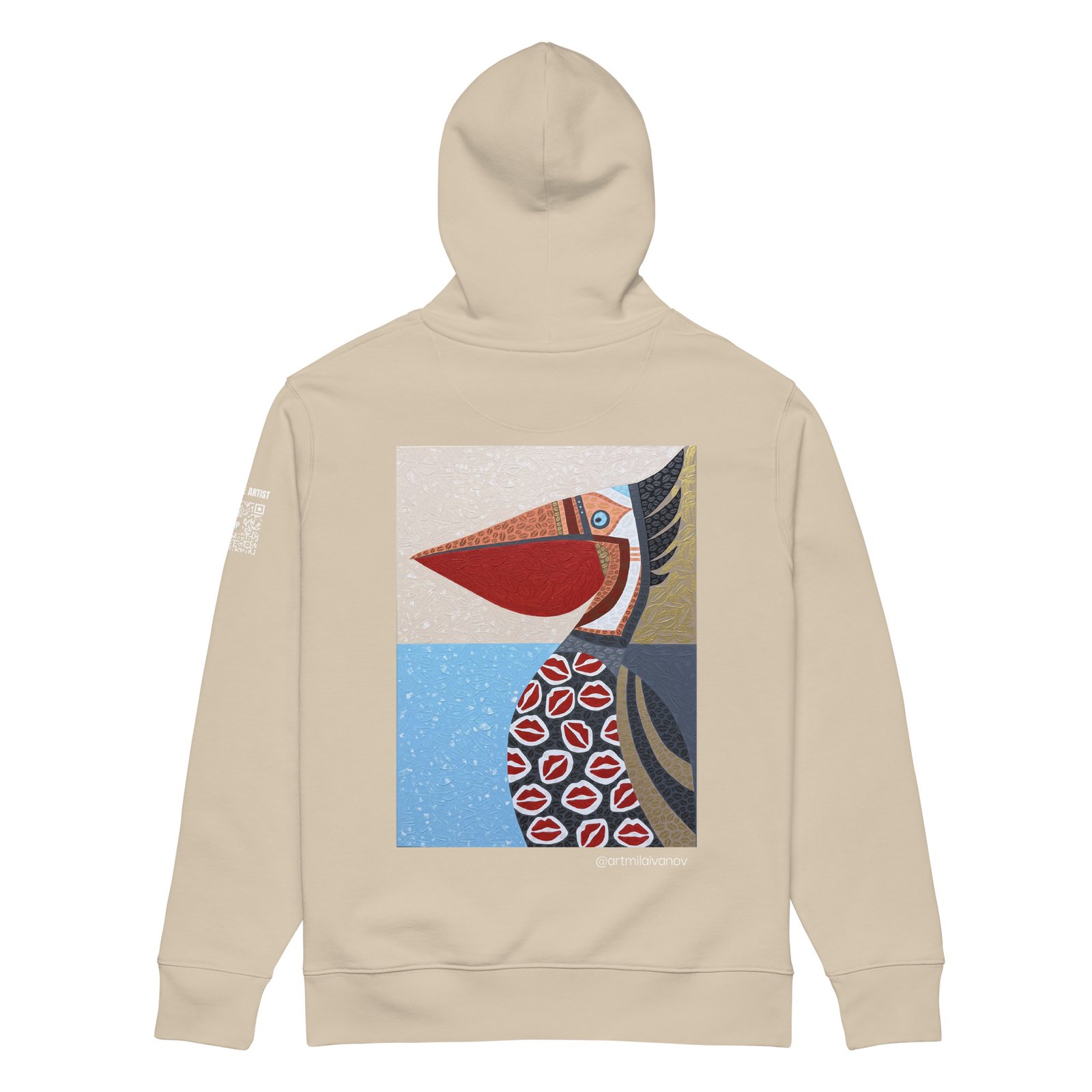 Corazón entre las alas.<br>Mila Ivanova.<br>Plot00_Hoodie_<br>Unisex - Imagen 10