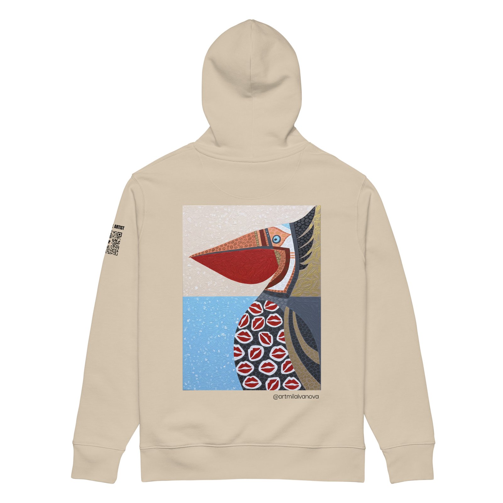 Corazón entre las alas.<br>Mila Ivanova.<br>Plot00_Hoodie_<br>Unisex - Imagen 12