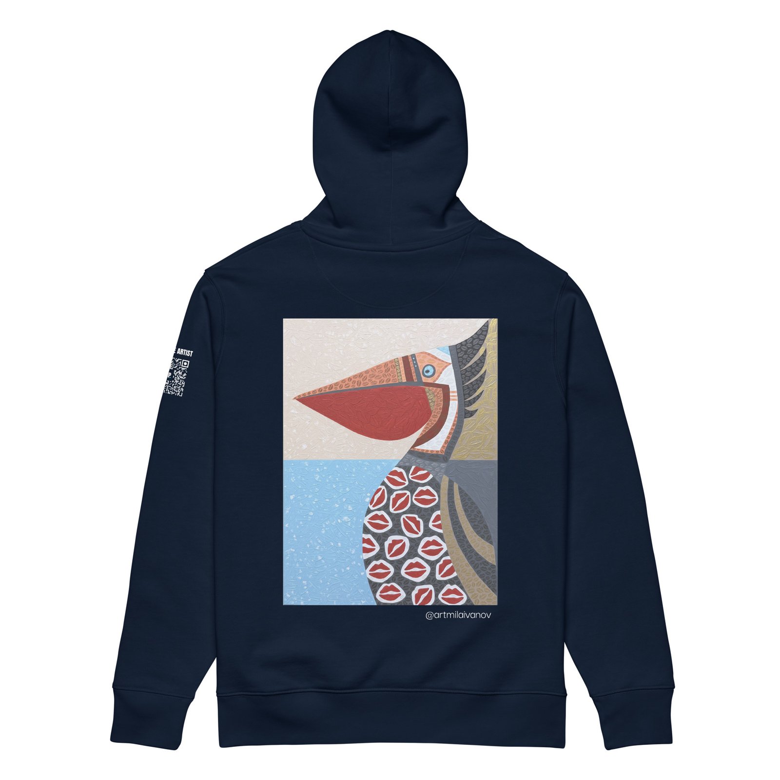 Corazón entre las alas.<br>Mila Ivanova.<br>Plot00_Hoodie_<br>Unisex - Imagen 9