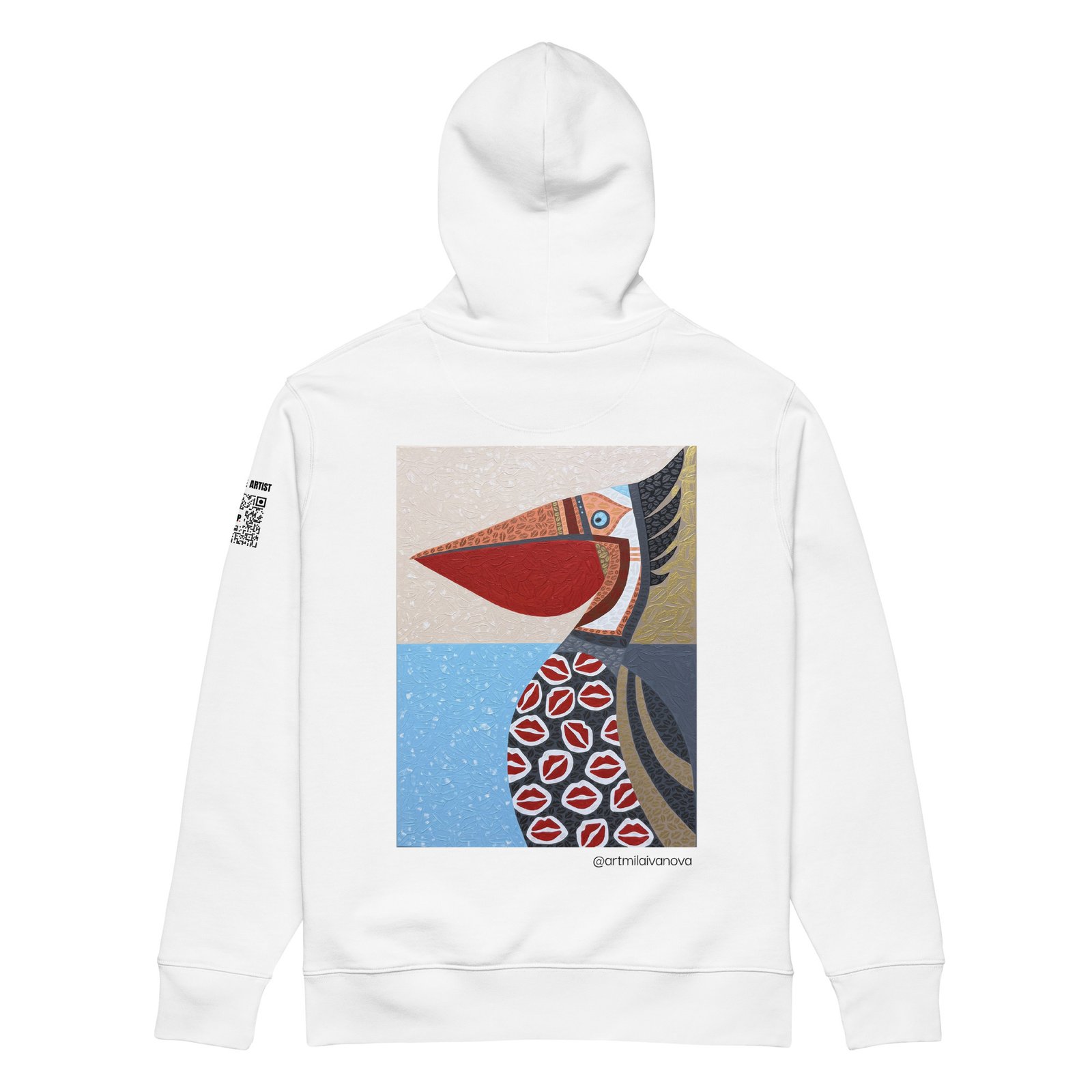 Corazón entre las alas.<br>Mila Ivanova.<br>Plot00_Hoodie_<br>Unisex - Imagen 5