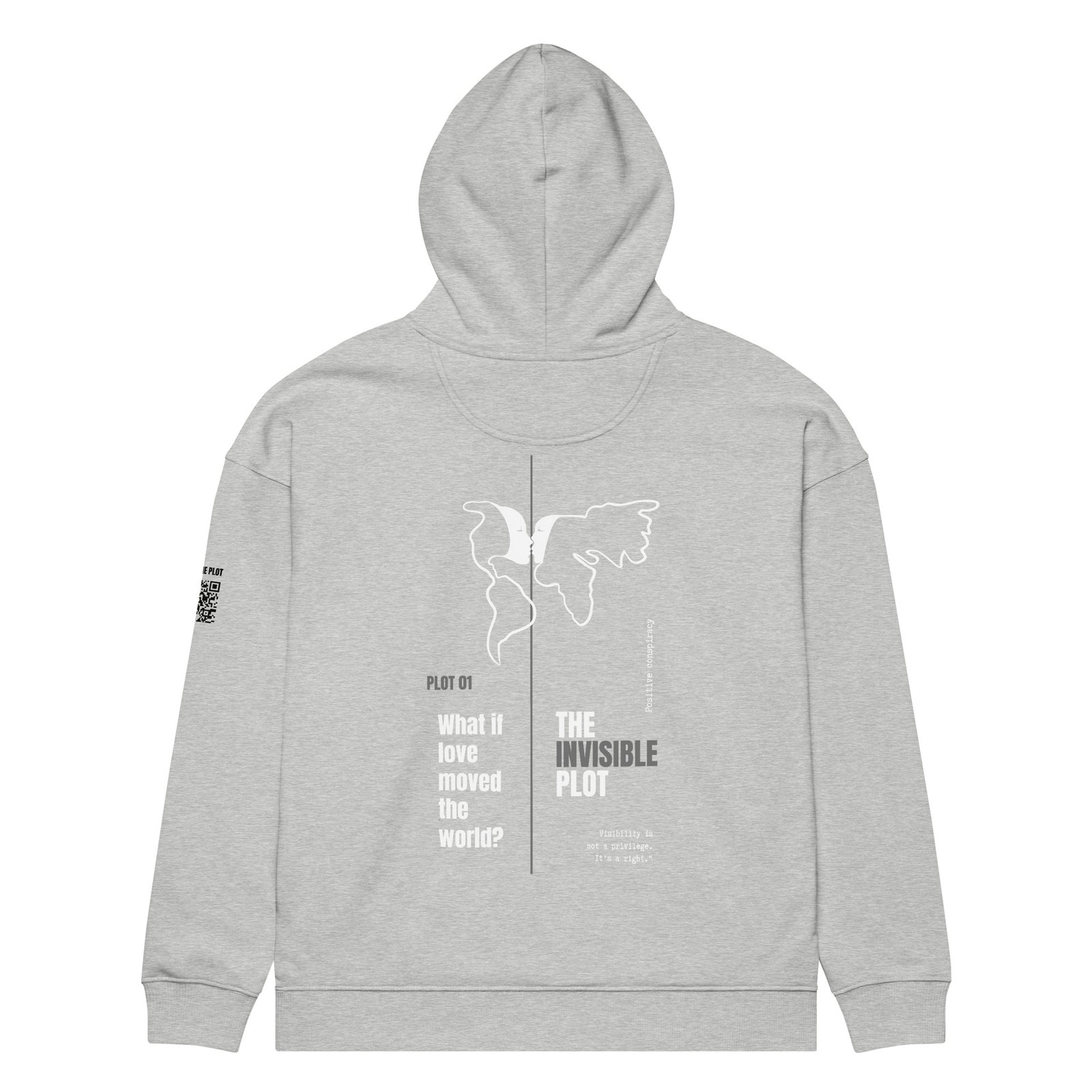 The Invisible Plot.<br>Plot00_Unisex organic<br>relaxed hoodie - Imagen 8
