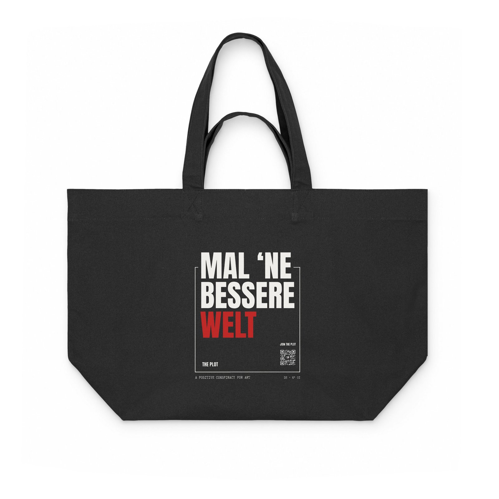 Mal 'ne bessere Welt | Shopping Bag – Black