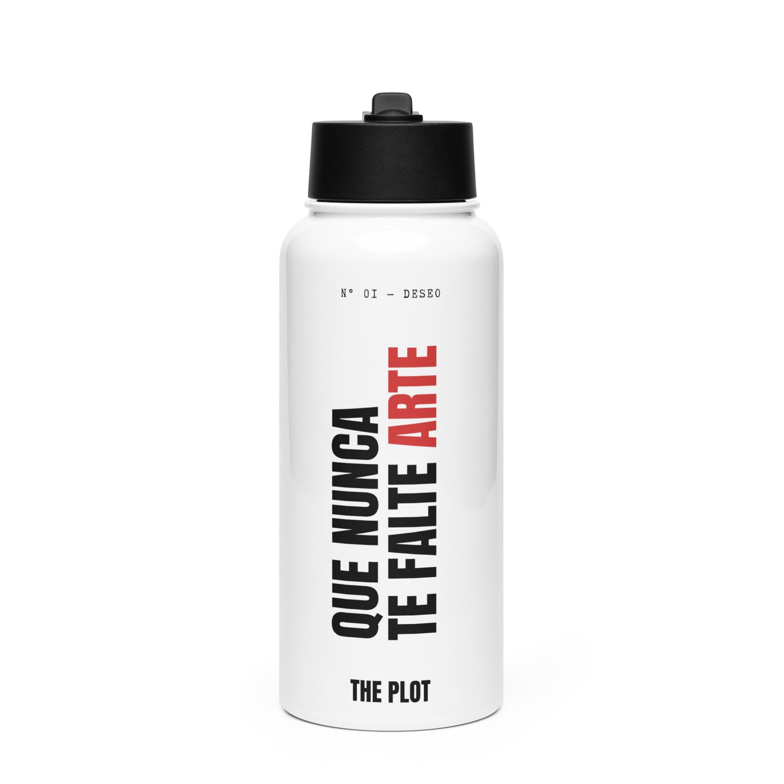 Que nunca te falte arte | Water Bottle – White