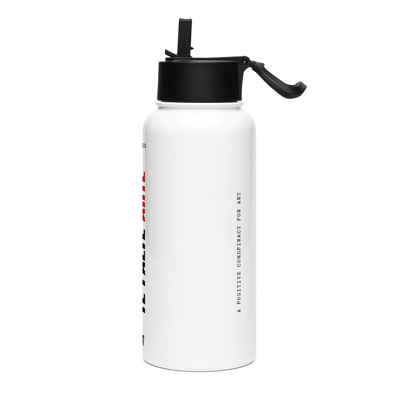 Que nunca te falte arte | Water Bottle – White - Image 3