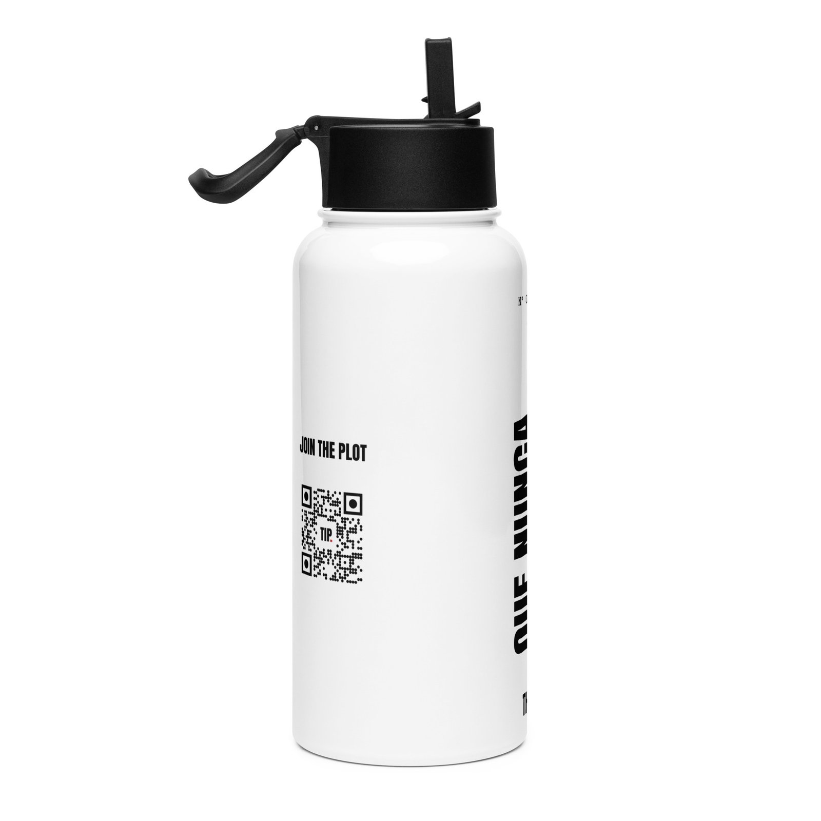 Que nunca te falte arte | Water Bottle – White - Image 4